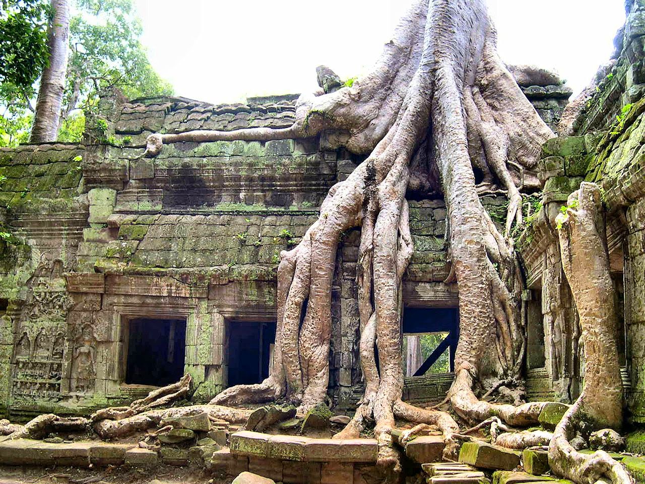 Angkor Wat: capital de um império entregue à mata sem explicacão.