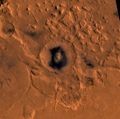 Cratera Moreux, Marte, foto NASA